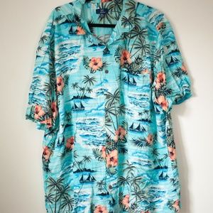 George 3xl 54-56 mens Hawaiian button down